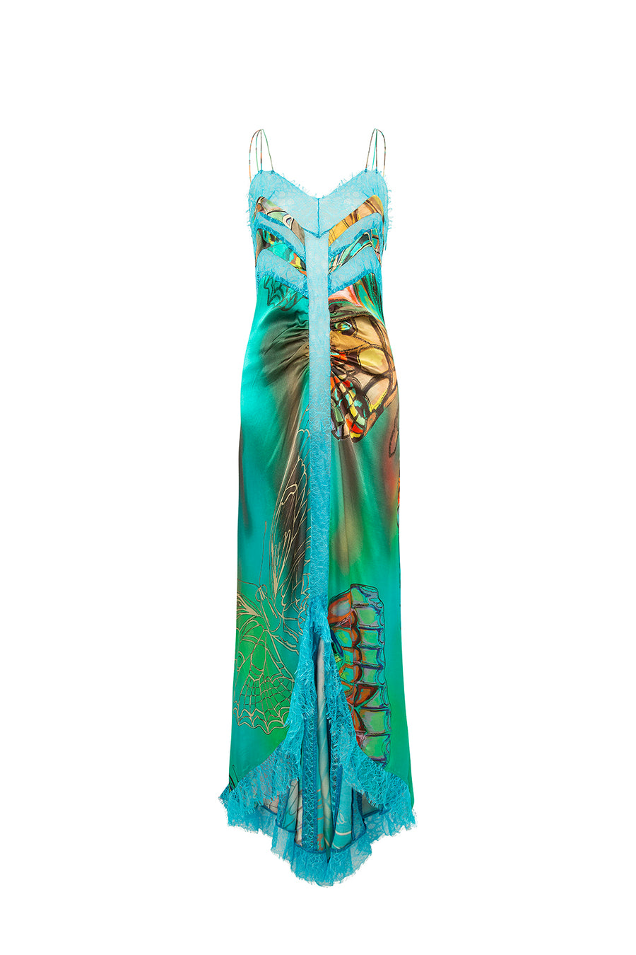BALE - Printed lace-trimmed maxi dress