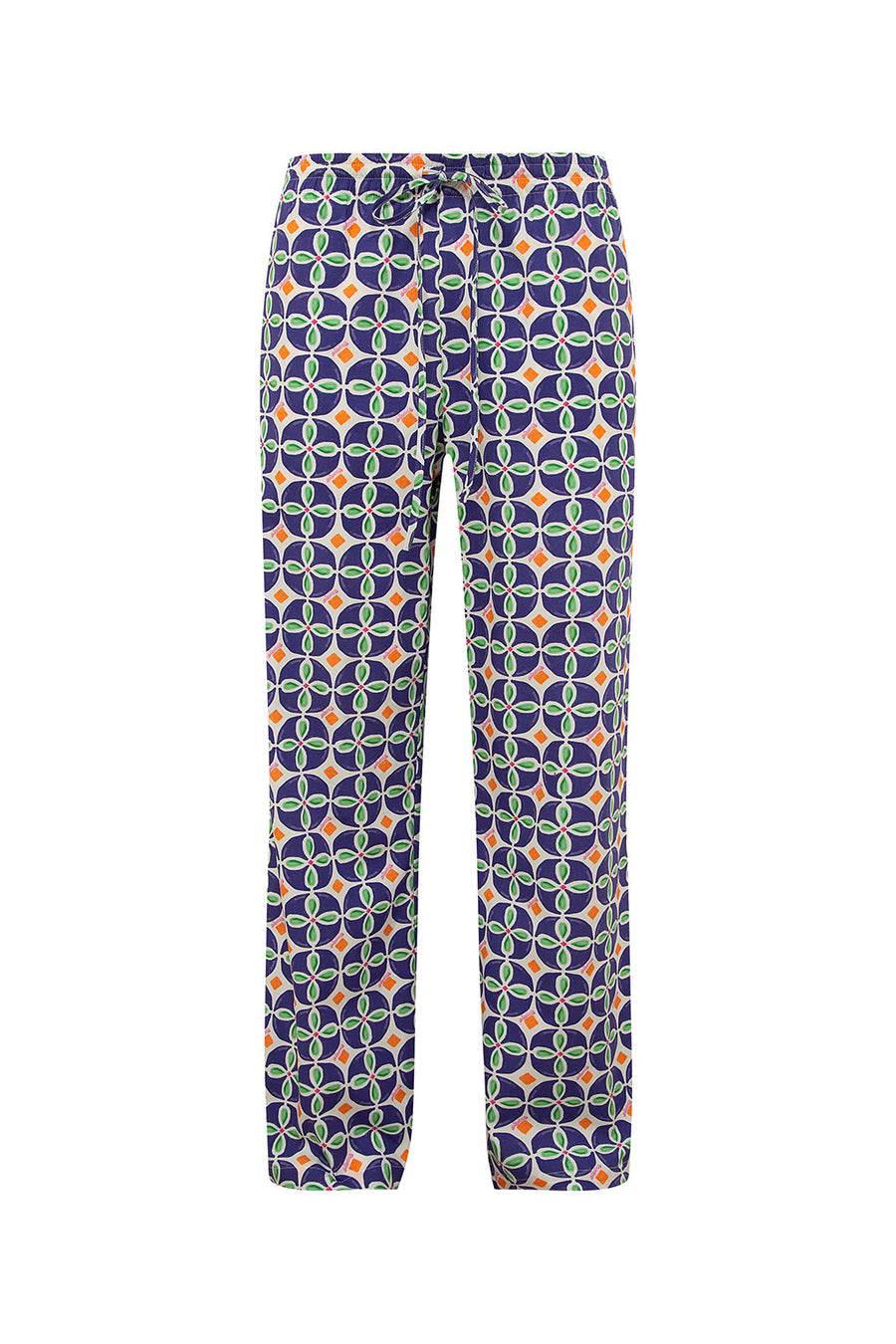 MASON - Straight-leg printed pants with elastic waistband