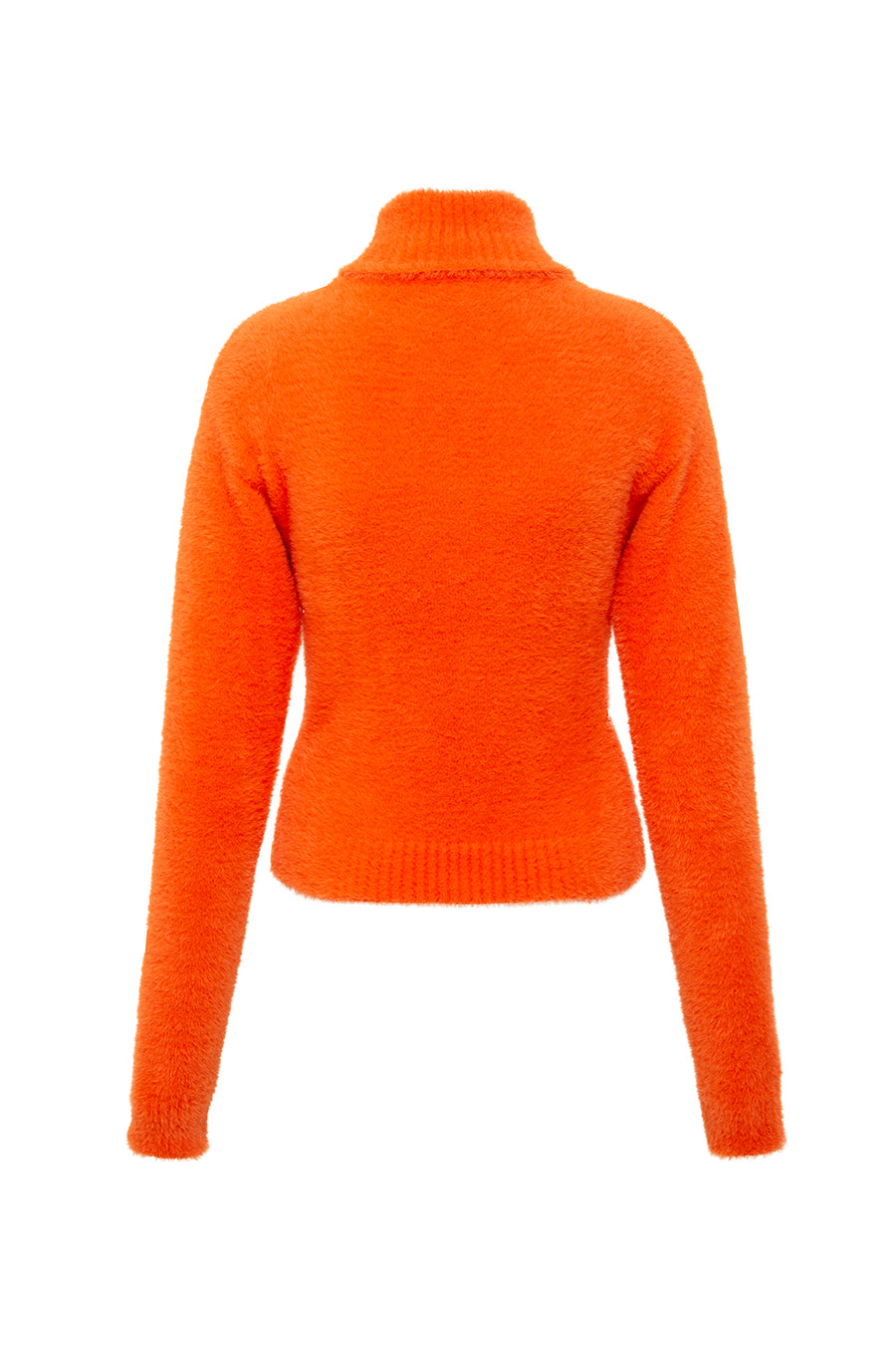 HUNTER - Fitted furry turtle-neck top