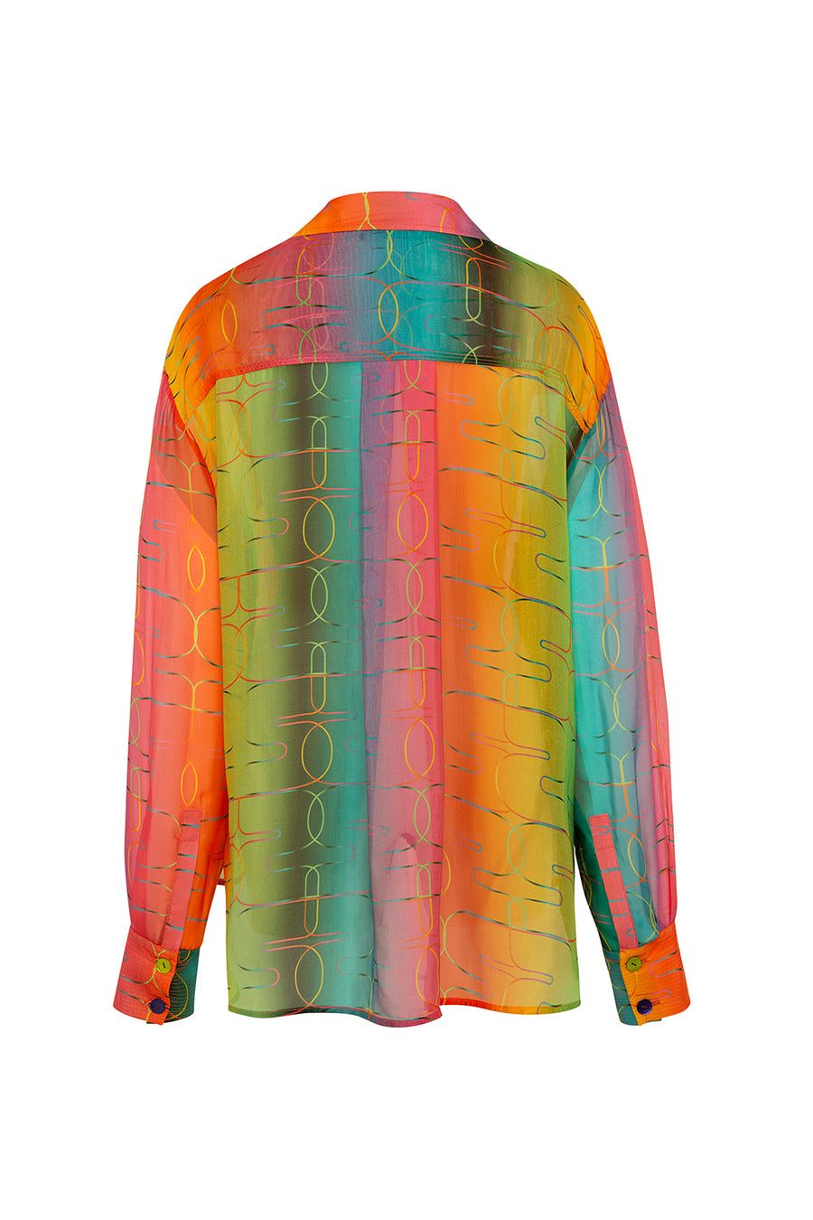 ESME - Color graded sheer shirt