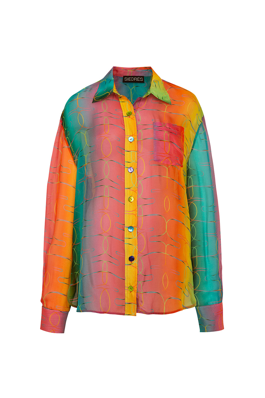 ESME - Color graded sheer shirt