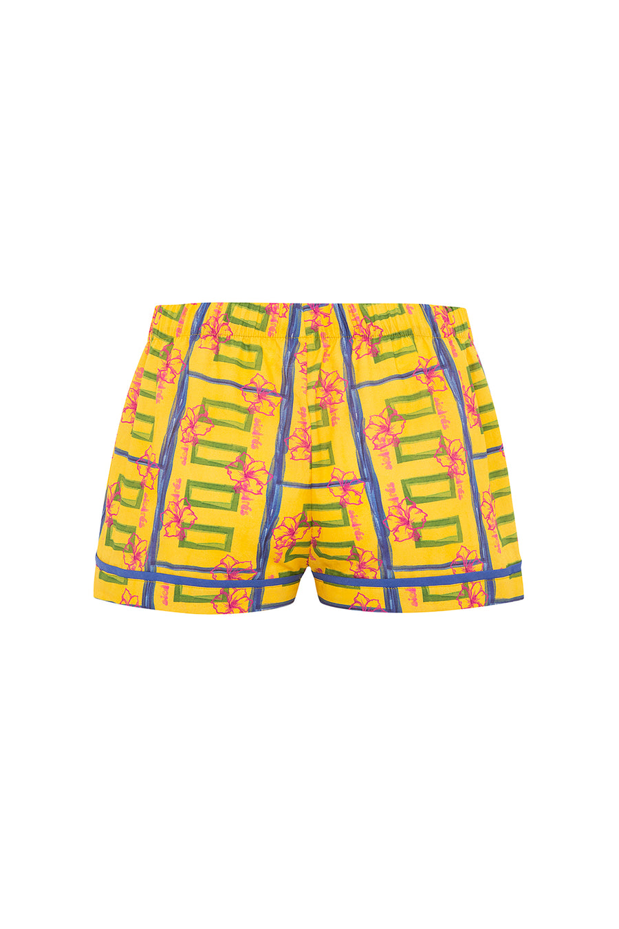 ZYON - Printed boxer shorts with contrast piping