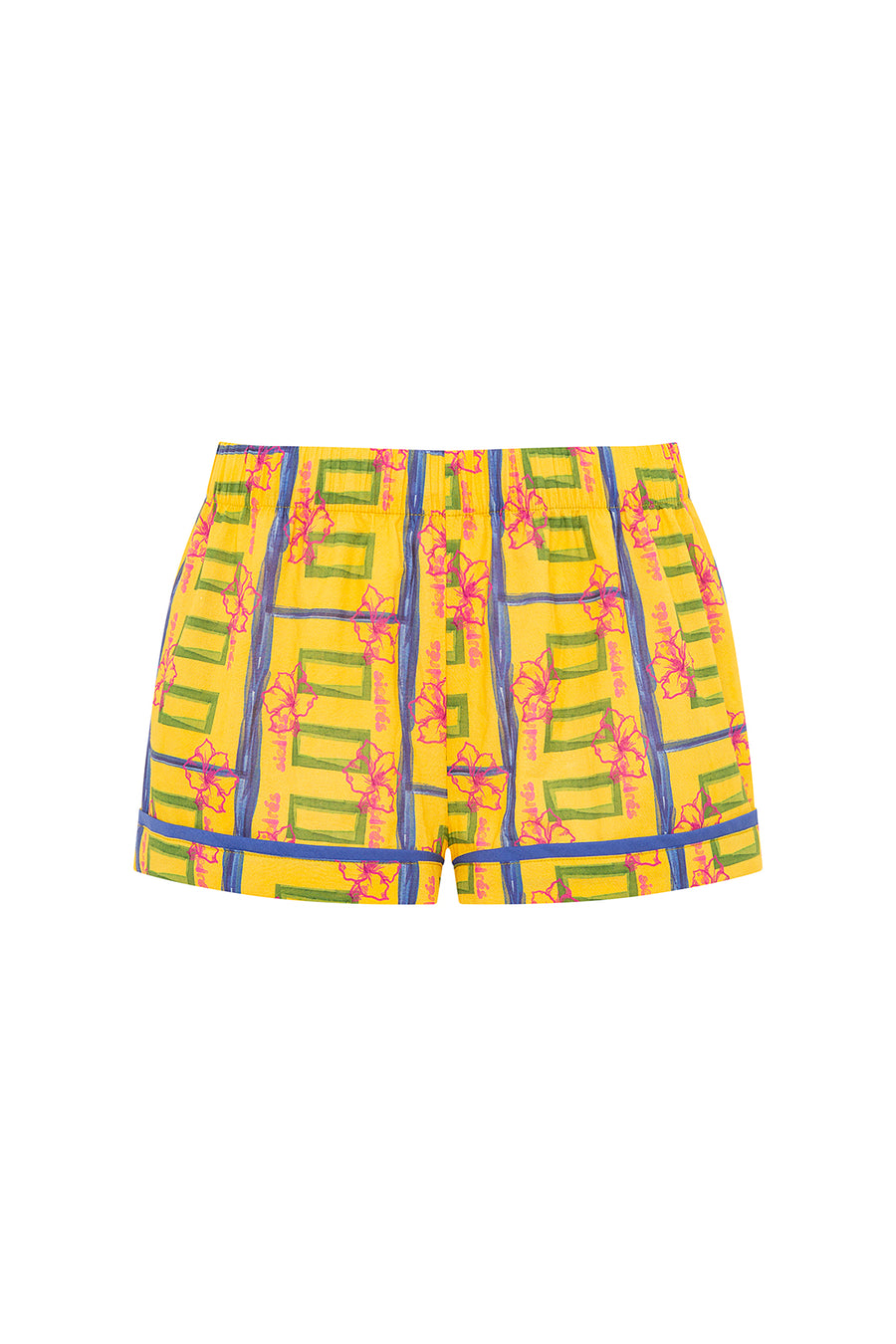 ZYON - Printed boxer shorts with contrast piping